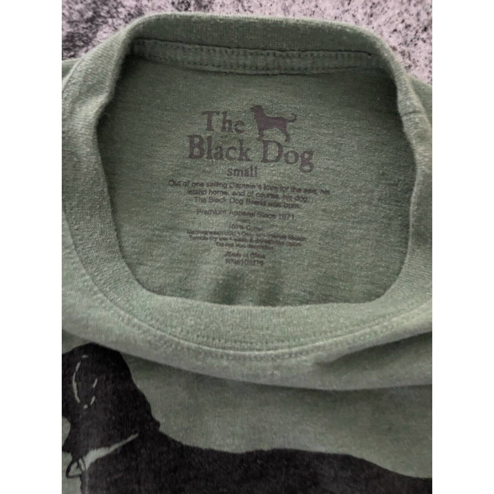 The Black Dog Mens Green Long Sleeve T Shirt Size Small - Picture 6 of 6